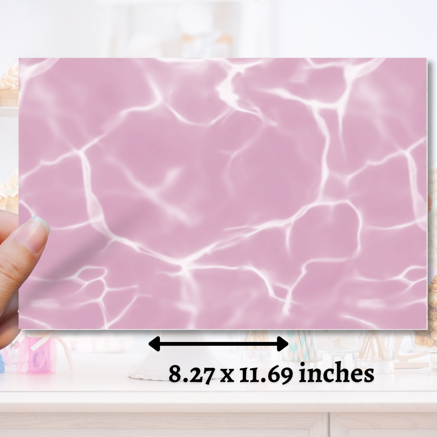 Pink Water Edible Image - Sugar Coated Canvas