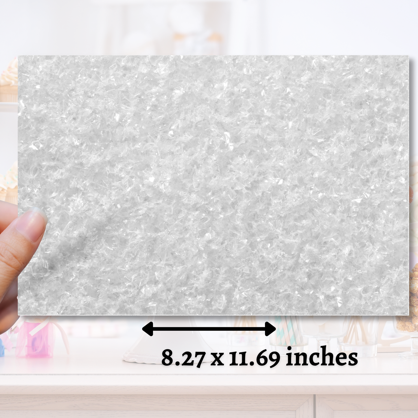 Frosty Edible Image - Sugar Coated Canvas