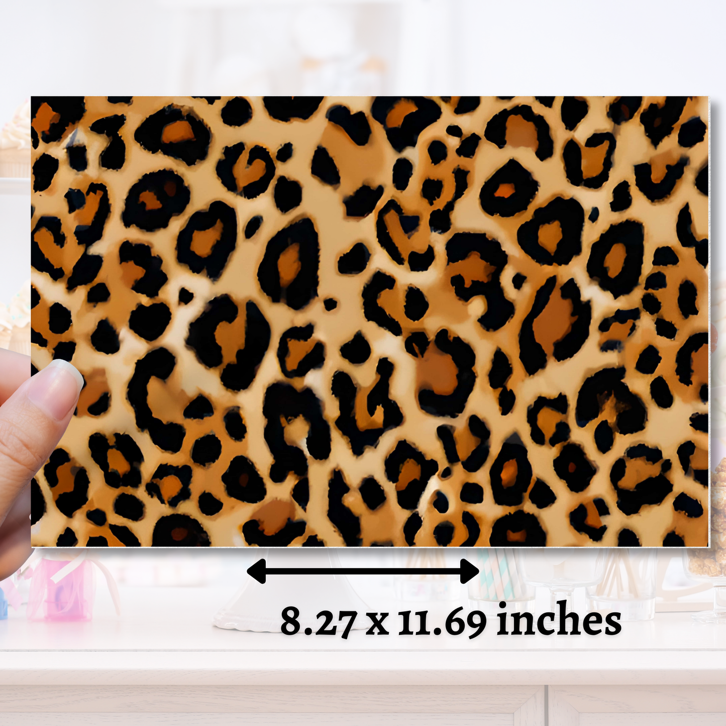 Leopard Edible Image - Sugar Coated Canvas