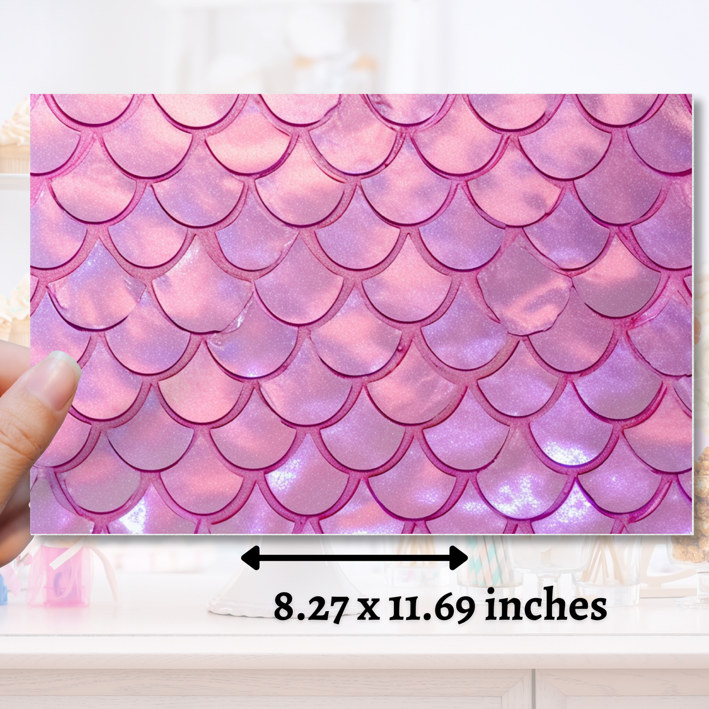 Mermaid Scales Edible Image - Sugar Coated Canvas