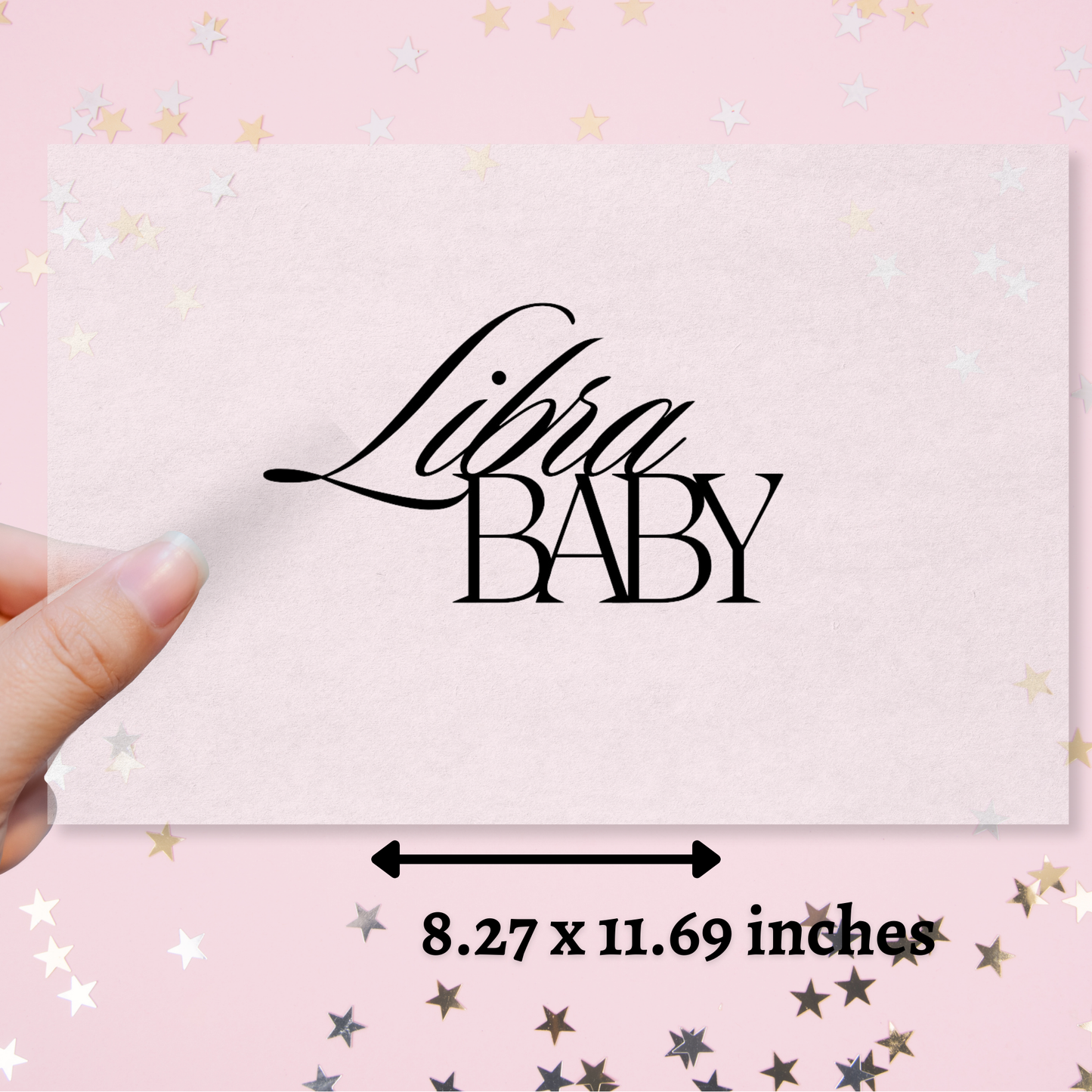 Pre-Cut Libra Baby Edible Image - Sugar Coated Canvas