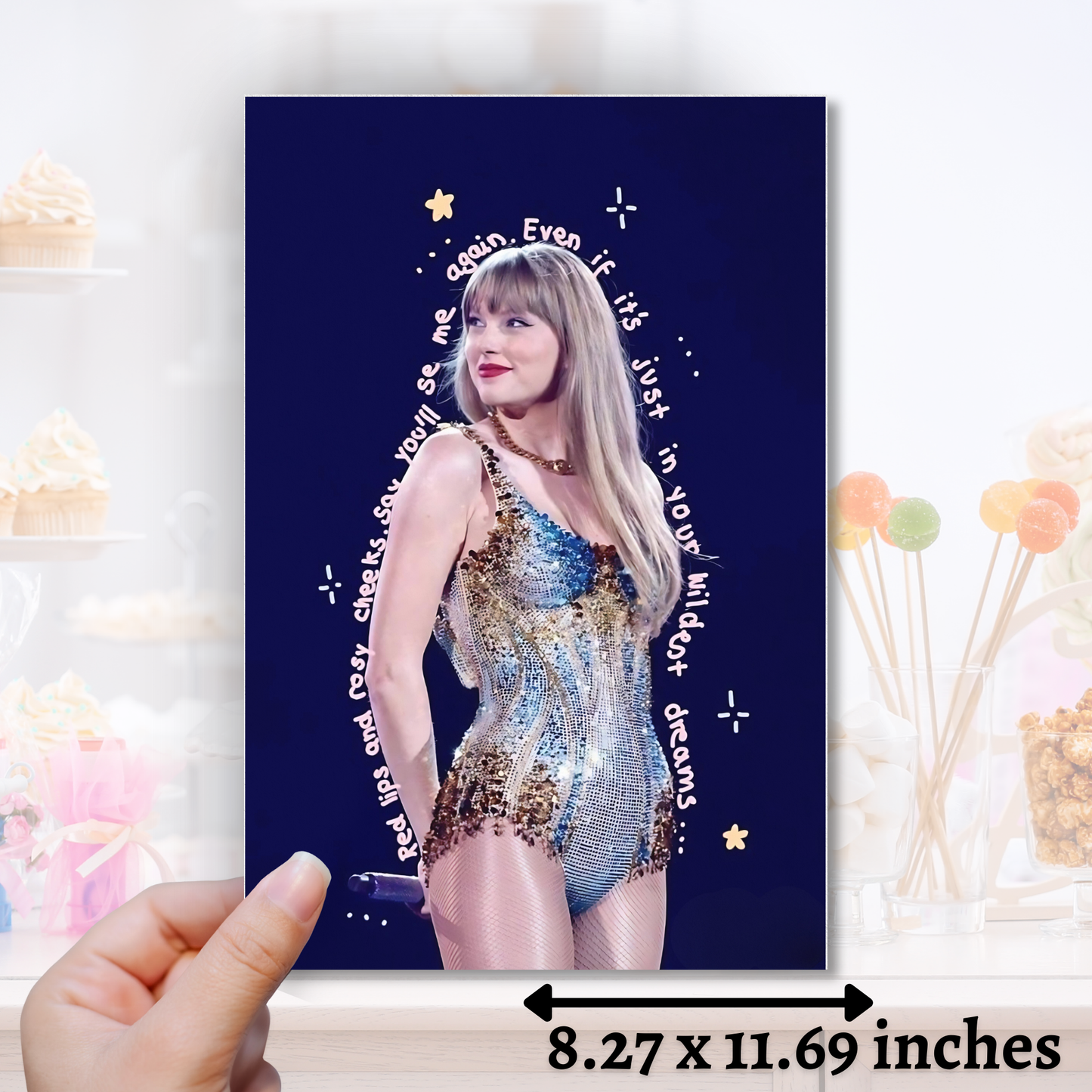 Taylor Lyrics Edible Image - Sugar Coated Canvas
