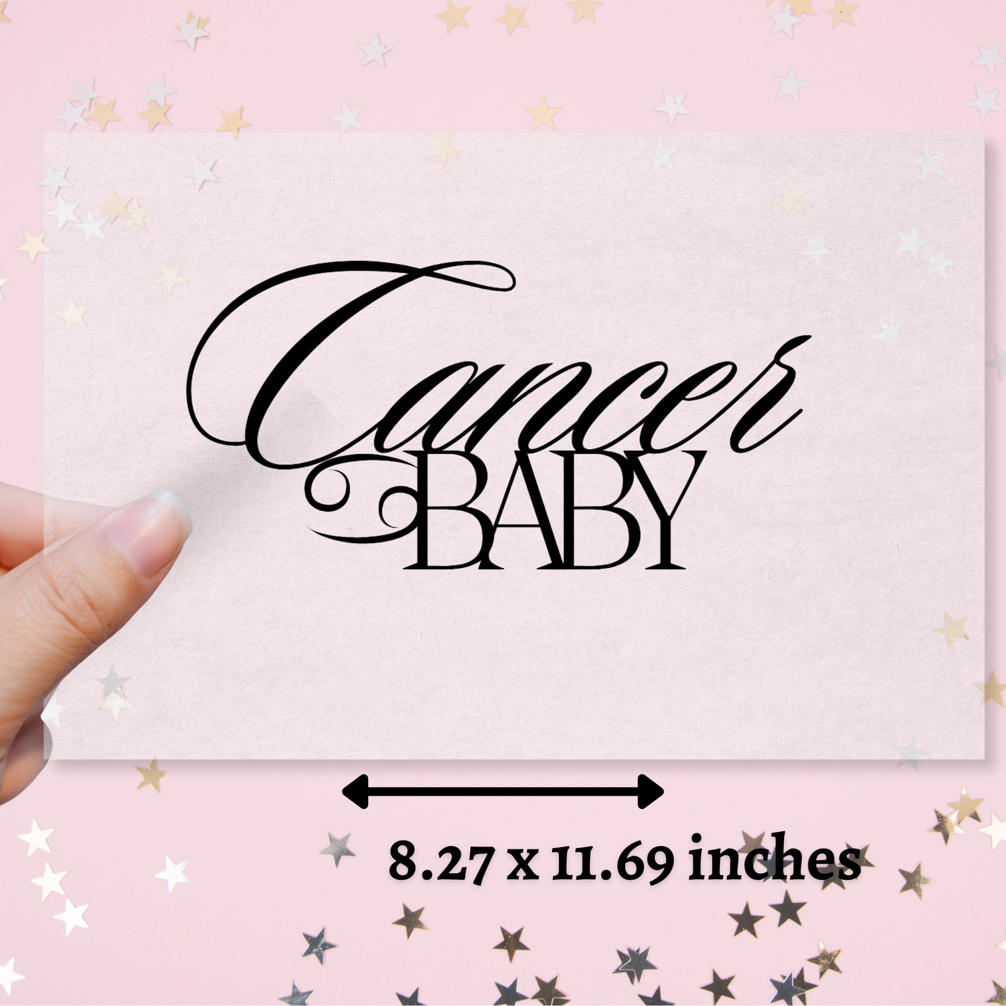 Pre-Cut Cancer Baby Edible Image - Sugar Coated Canvas