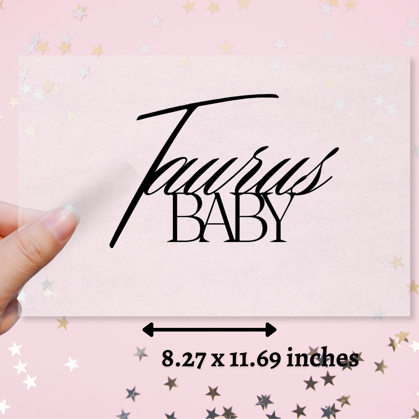 Pre-Cut Taurus Baby Edible Image - Sugar Coated Canvas