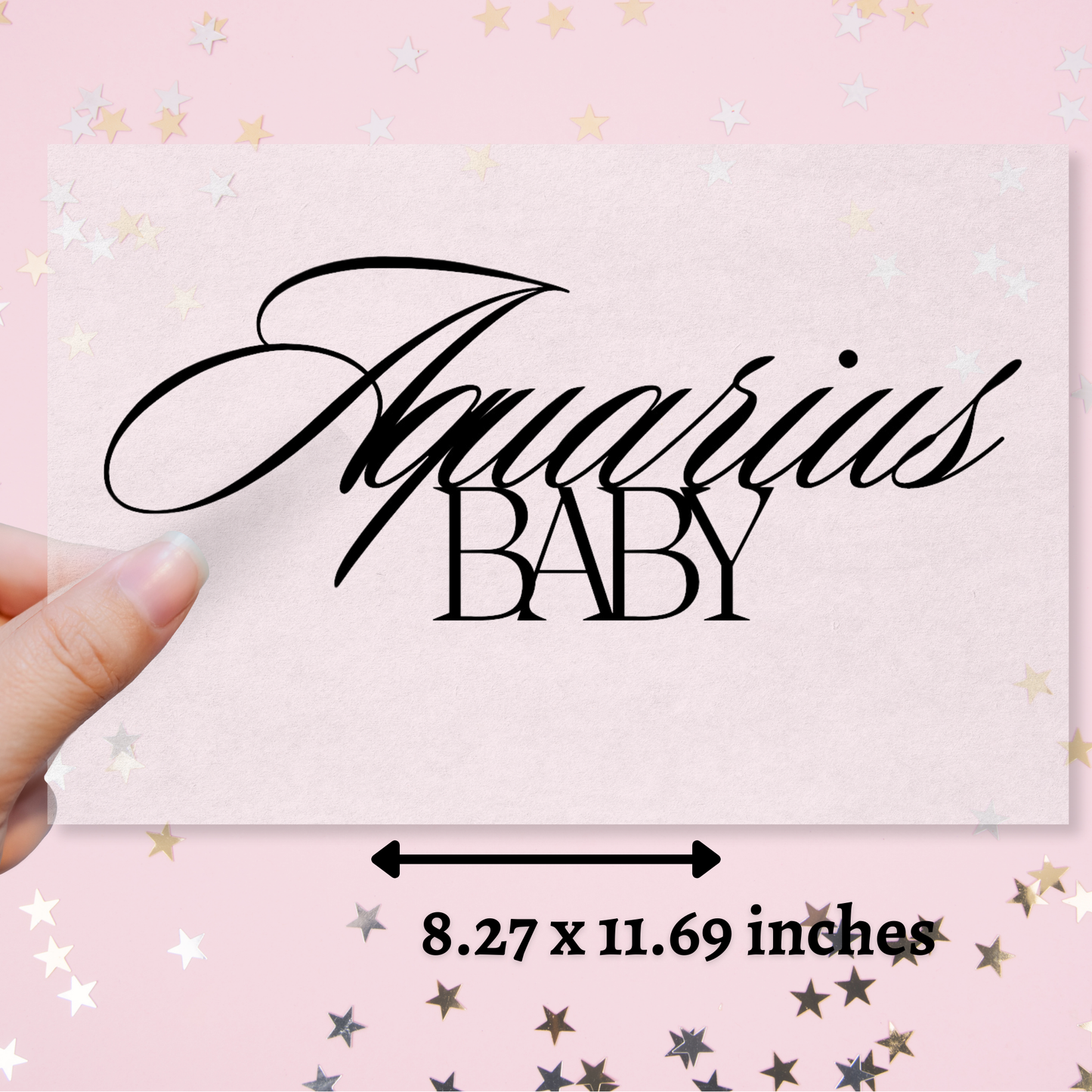 Pre-Cut Aquarius Baby Edible Image - Sugar Coated Canvas