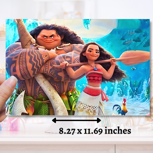 Moana & Maui Edible Image - Sugar Coated Canvas