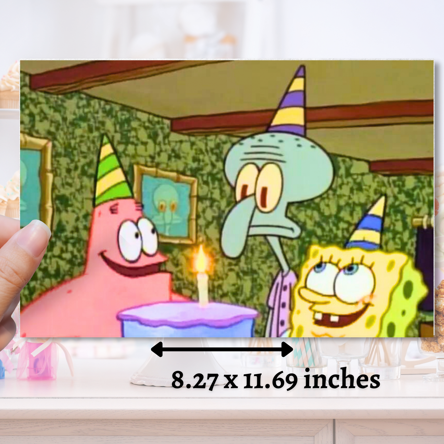 Squidward Birthday Edible Image - Sugar Coated Canvas