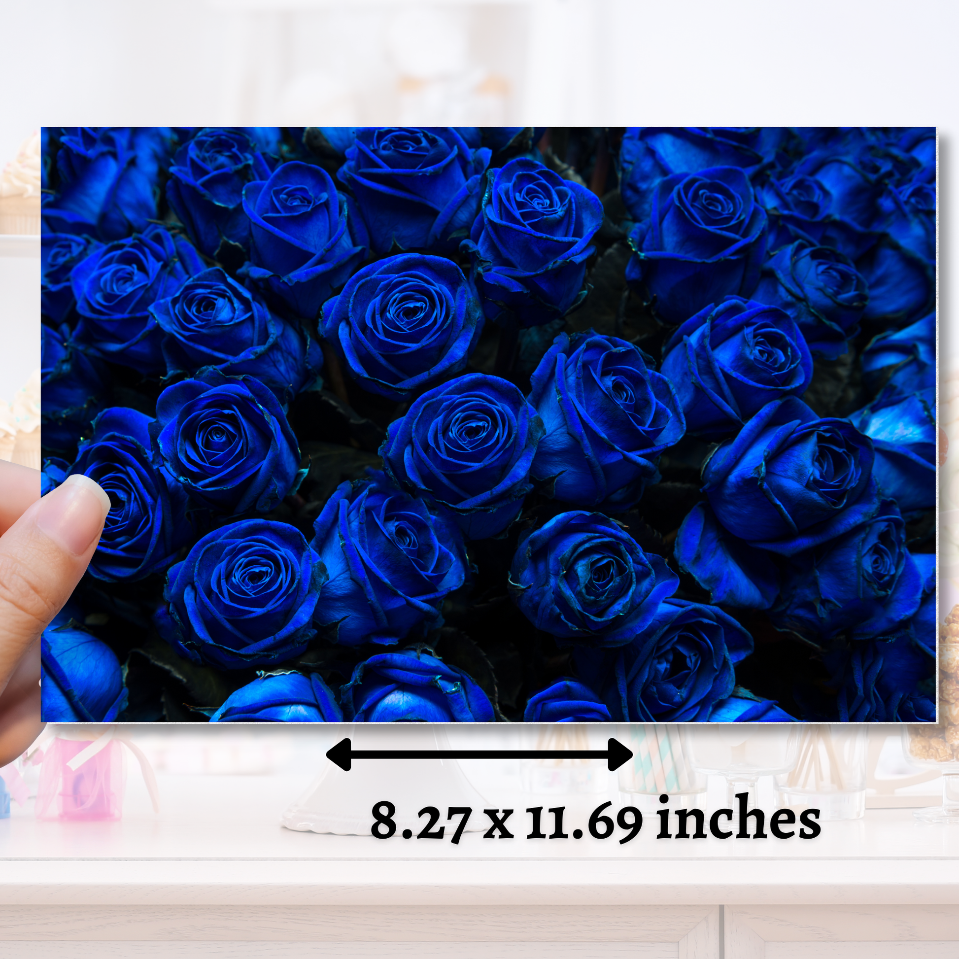 Blue Rose Edible Image - Sugar Coated Canvas