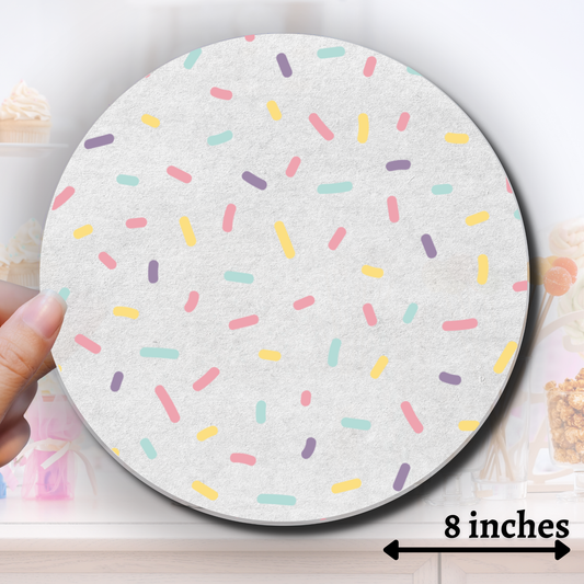 Sprinkle Circle Edible Image - Sugar Coated Canvas