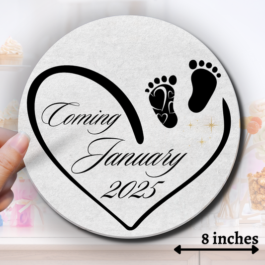 Baby Coming Edible Image - Sugar Coated Canvas