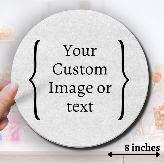 Custom 8" Circle Edible Image - Sugar Coated Canvas